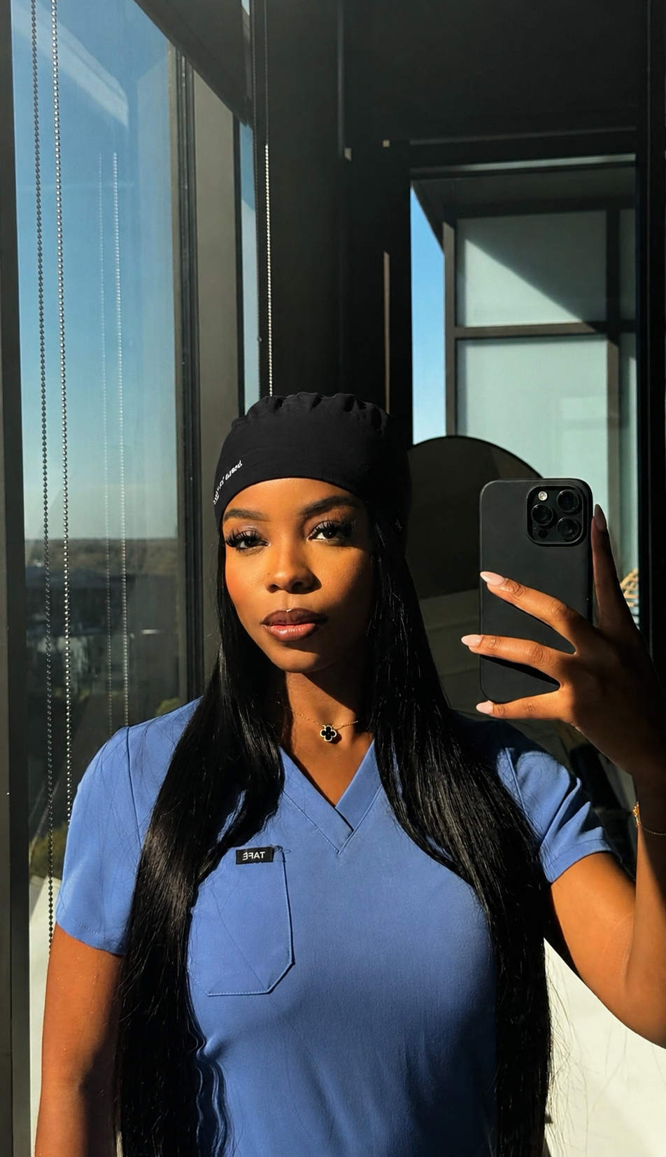 Classic Satin lined scrub cap