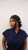 "Carry your Cross" satin lined bun scrub cap (plain)