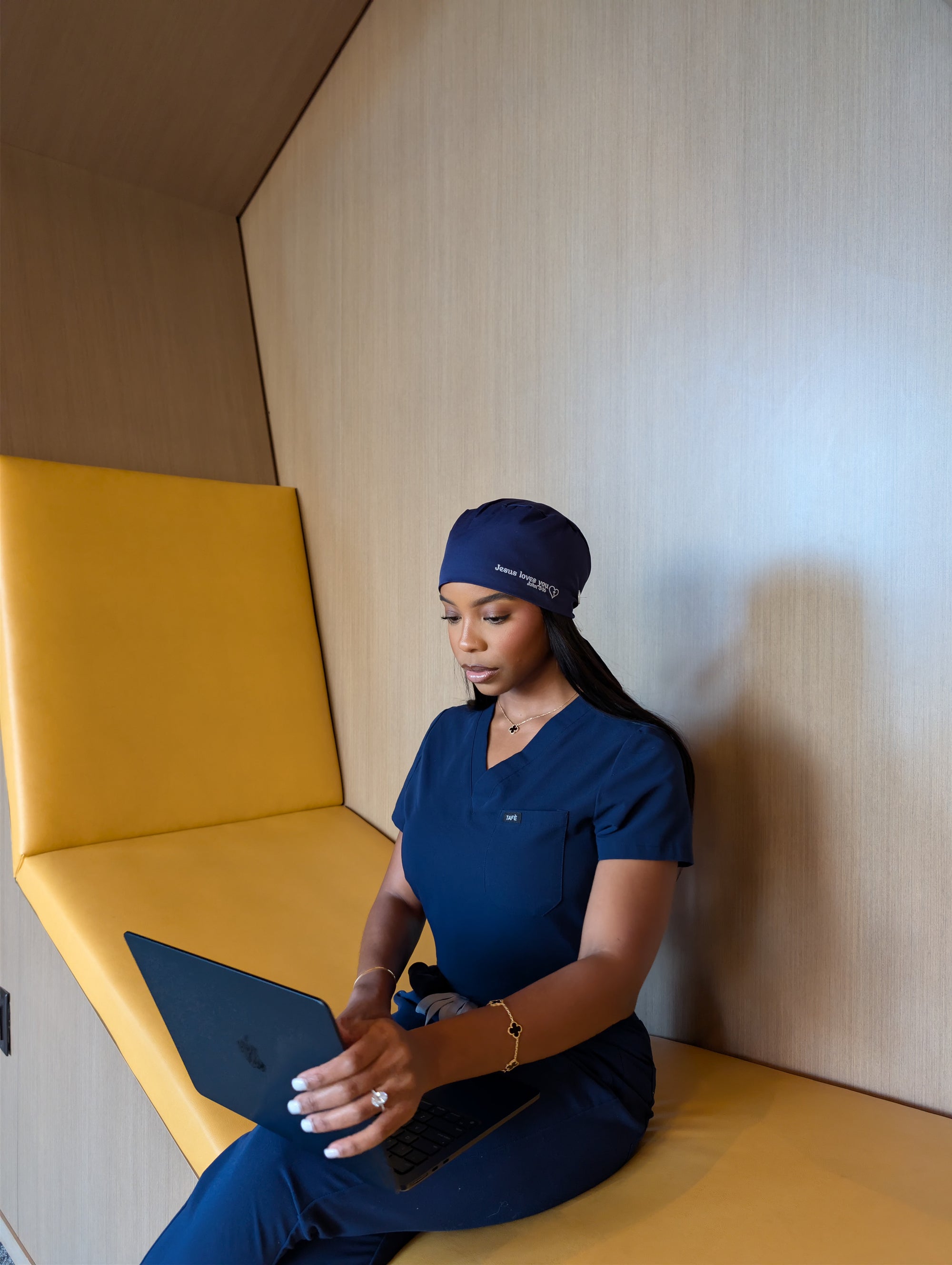 Classic Satin lined scrub cap