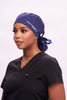 Satin lined bun scrub hat