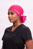 Satin lined bun scrub hat